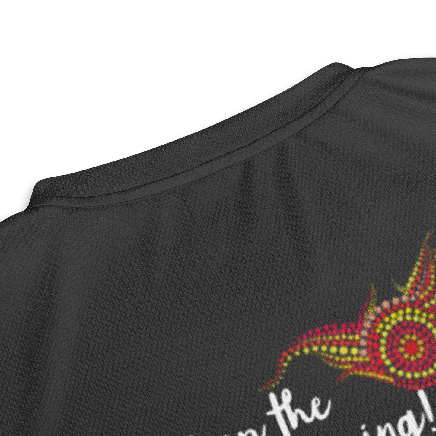 NAIDOC 2024 Keep The Fire Burning! Women's Sports Jersey - Aboriginal Art by LaniWomen's Shirts