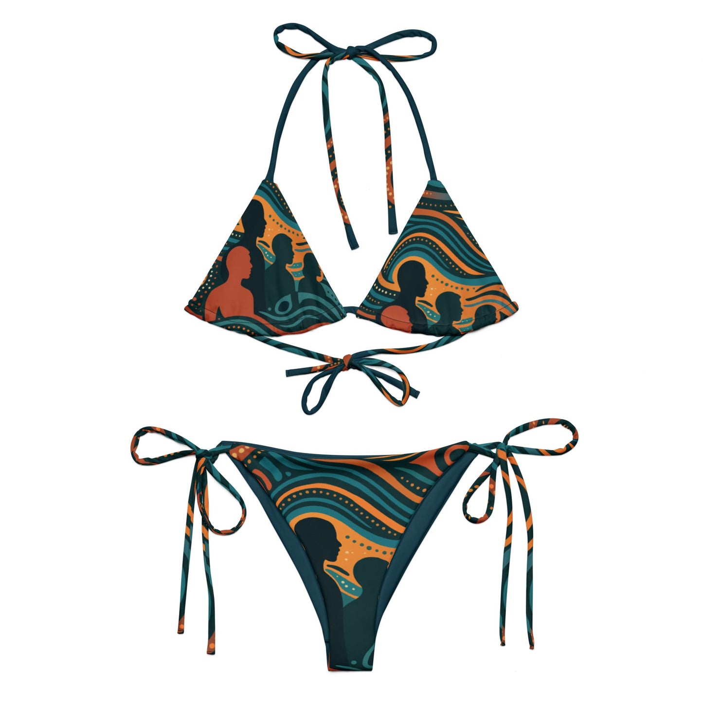 NAIDOC 25 " The Next Generation" String Bikini Set - Aboriginal Art by Lani