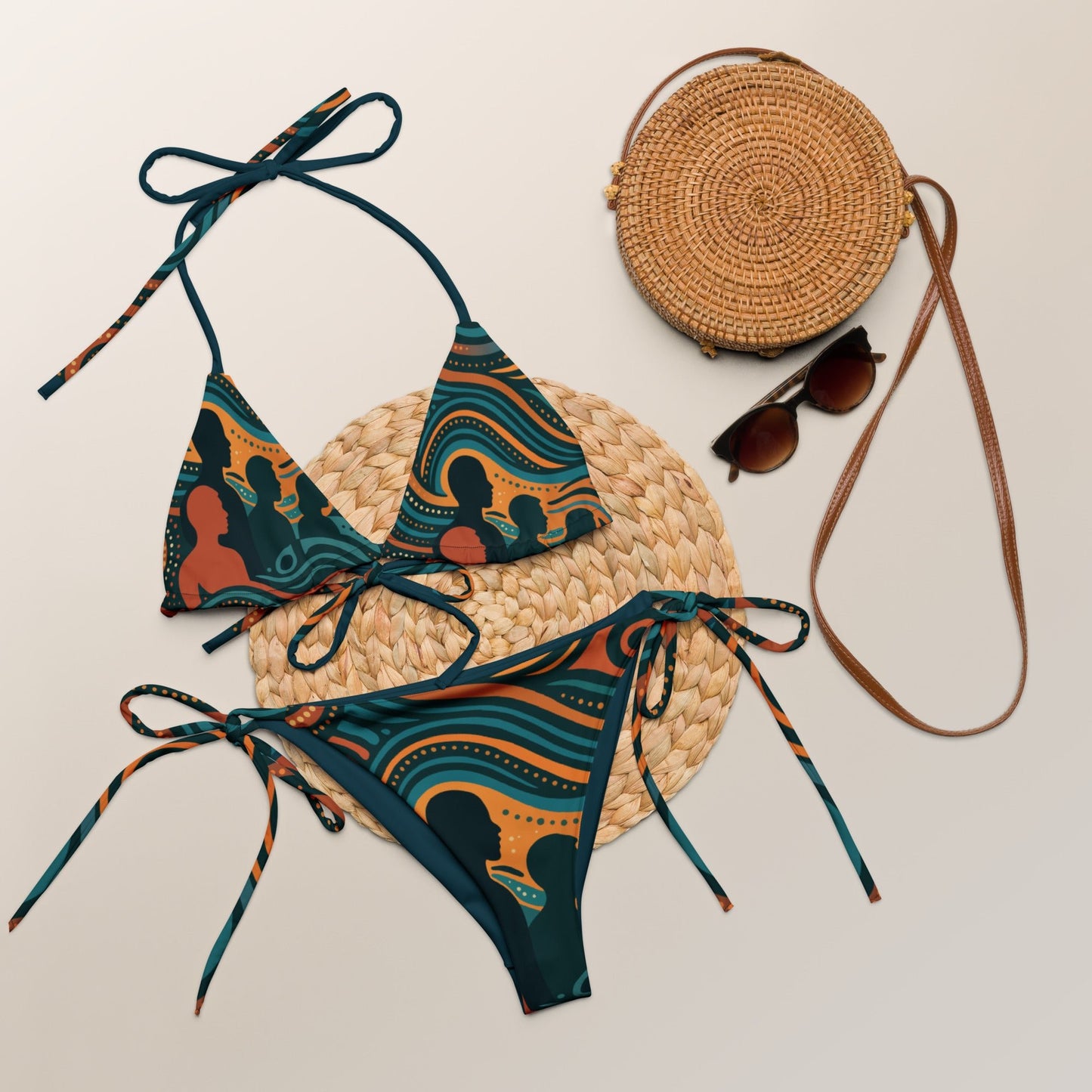 NAIDOC 25 " The Next Generation" String Bikini Set - Aboriginal Art by Lani
