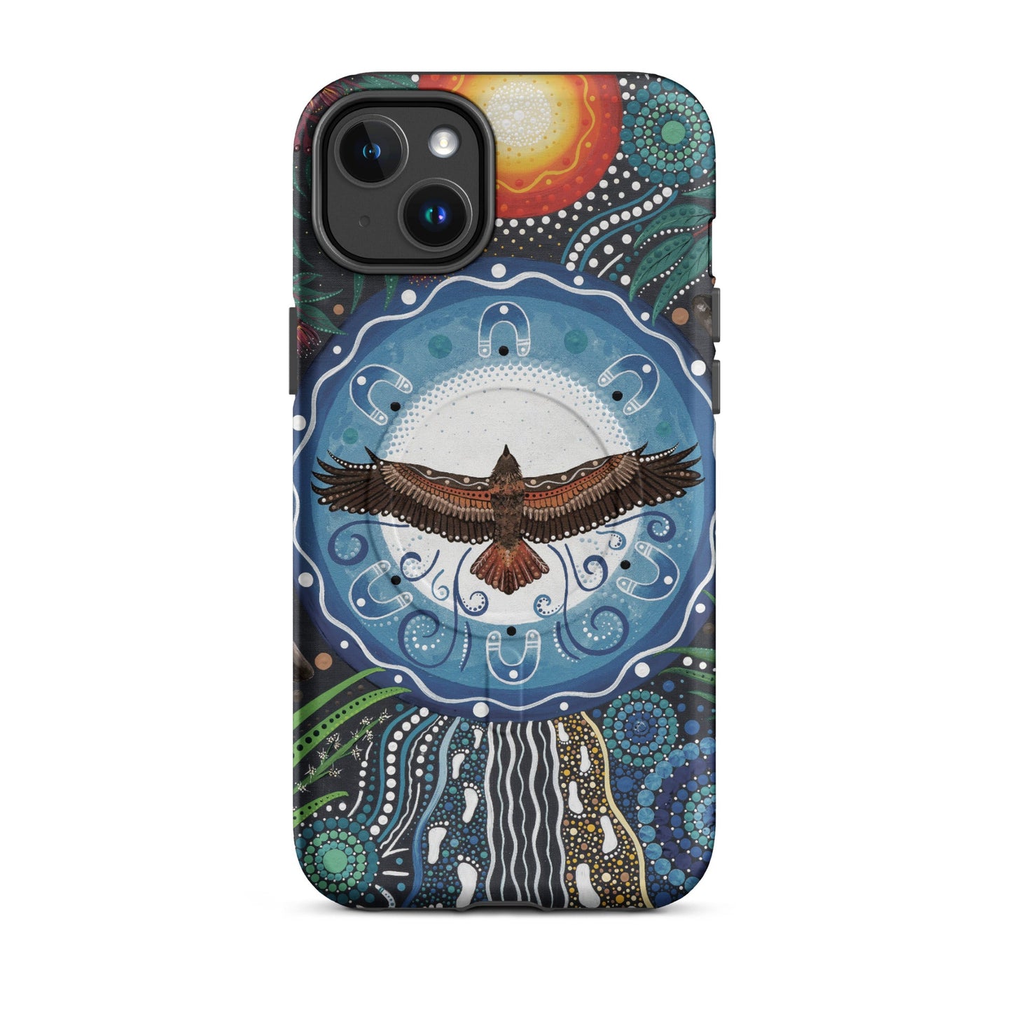 Walu - ma - rra MagSafe® tough case for iPhone® - Aboriginal Art by Lani