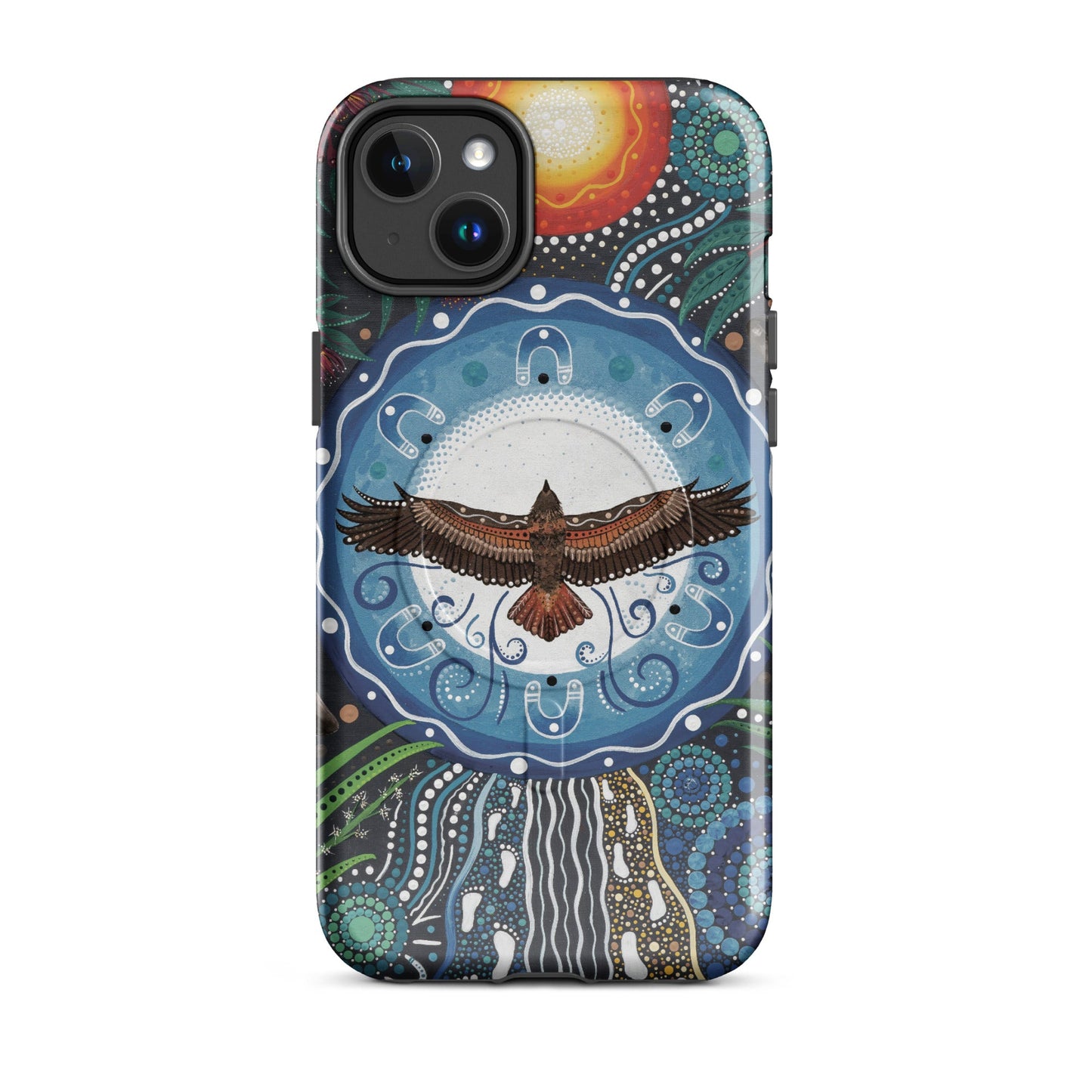 Walu - ma - rra MagSafe® tough case for iPhone® - Aboriginal Art by Lani