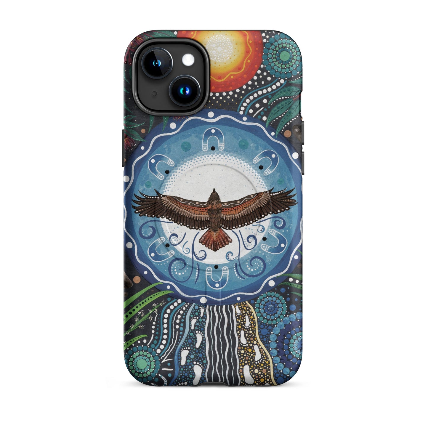 Walu - ma - rra MagSafe® tough case for iPhone® - Aboriginal Art by Lani