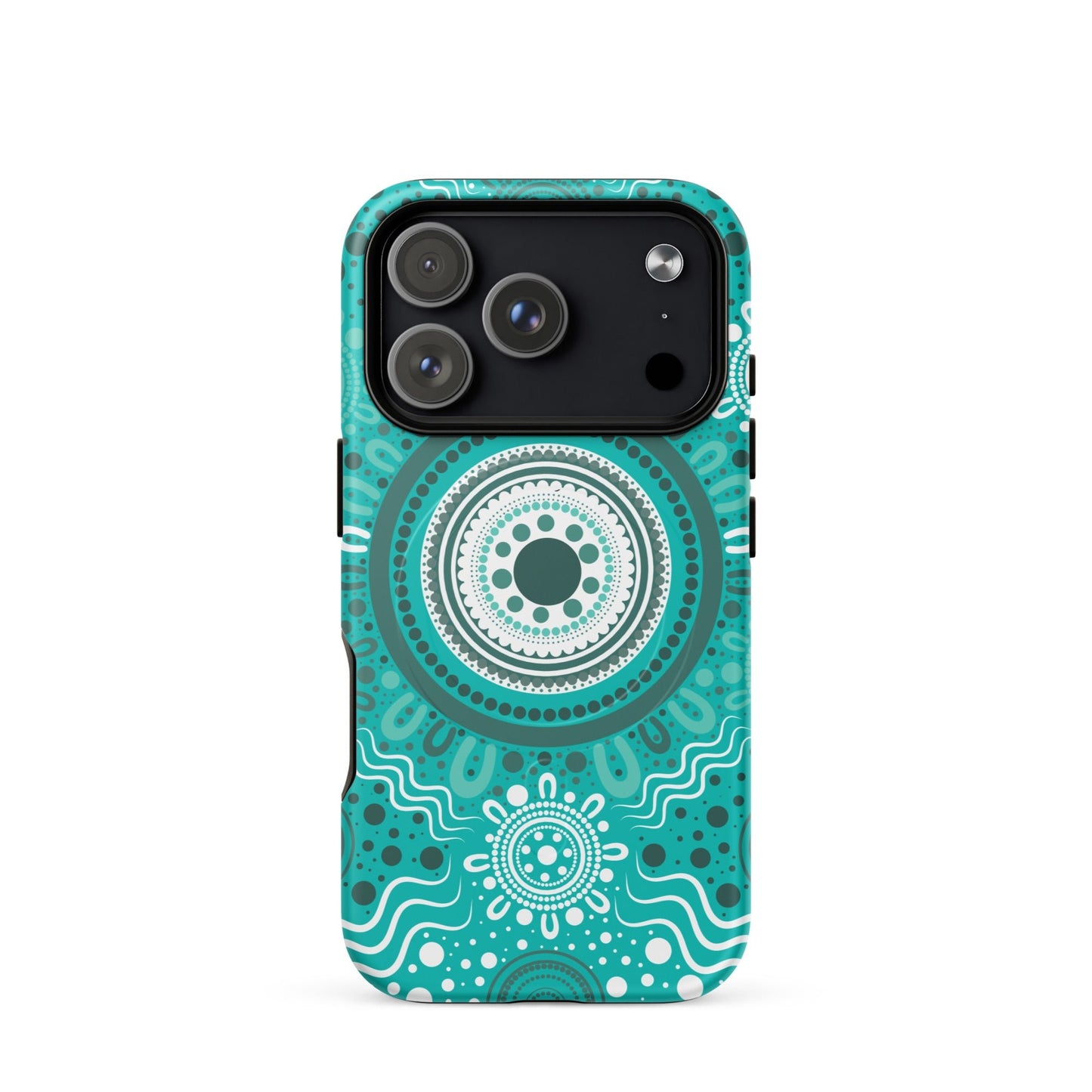 "Woven Together" Aqua MagSafe® Tough Case for iPhone® - Aboriginal Art by Lani