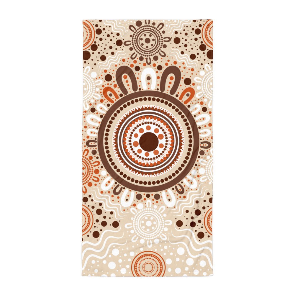 "Woven Together" Towel - Aboriginal Art by Lani