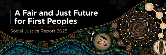 A Fair and Just Future for First Peoples: Creating the Artwork and Report Design for the Social Justice Report 2025 - Aboriginal Art by Lani