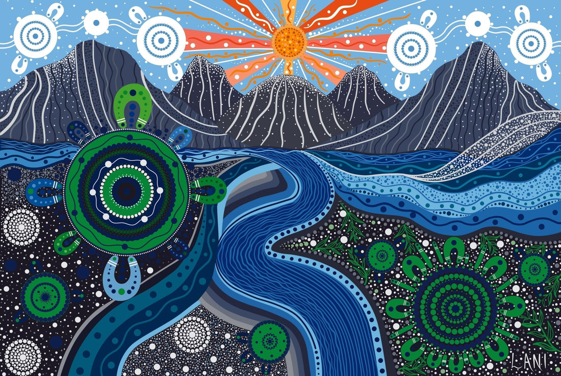 Celebrating Connection and Country: My Collaboration with Snowy Hydro - Aboriginal Art by Lani