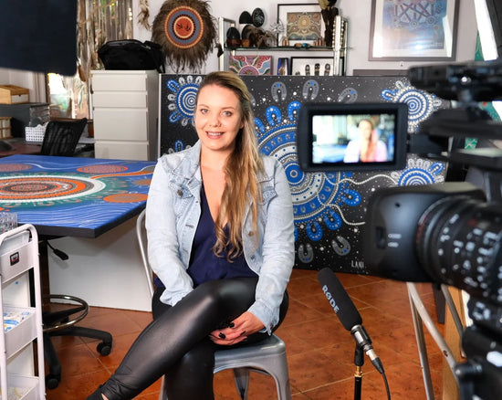 Aboriginal canvas and graphic design created by Indigenous artist and designer Lani Balzan - I specialise in creating Canvas Art - Digital Art - Logos - Reconciliation Action Plans - Document Design. 100% Aboriginal Owned Artist and Designer.