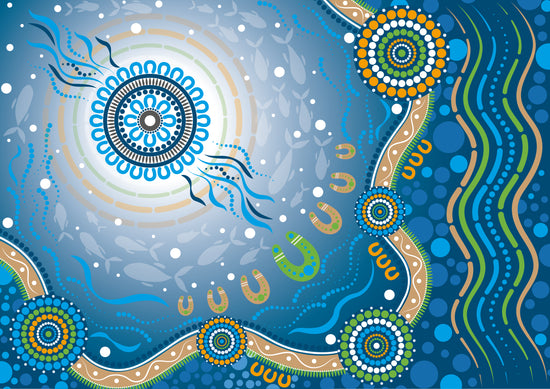 Aboriginal canvas and graphic design created by Indigenous artist and designer Lani Balzan - I specialise in creating Canvas Art - Digital Art - Logos - Reconciliation Action Plans - Document Design. 100% Aboriginal Owned Artist and Designer.