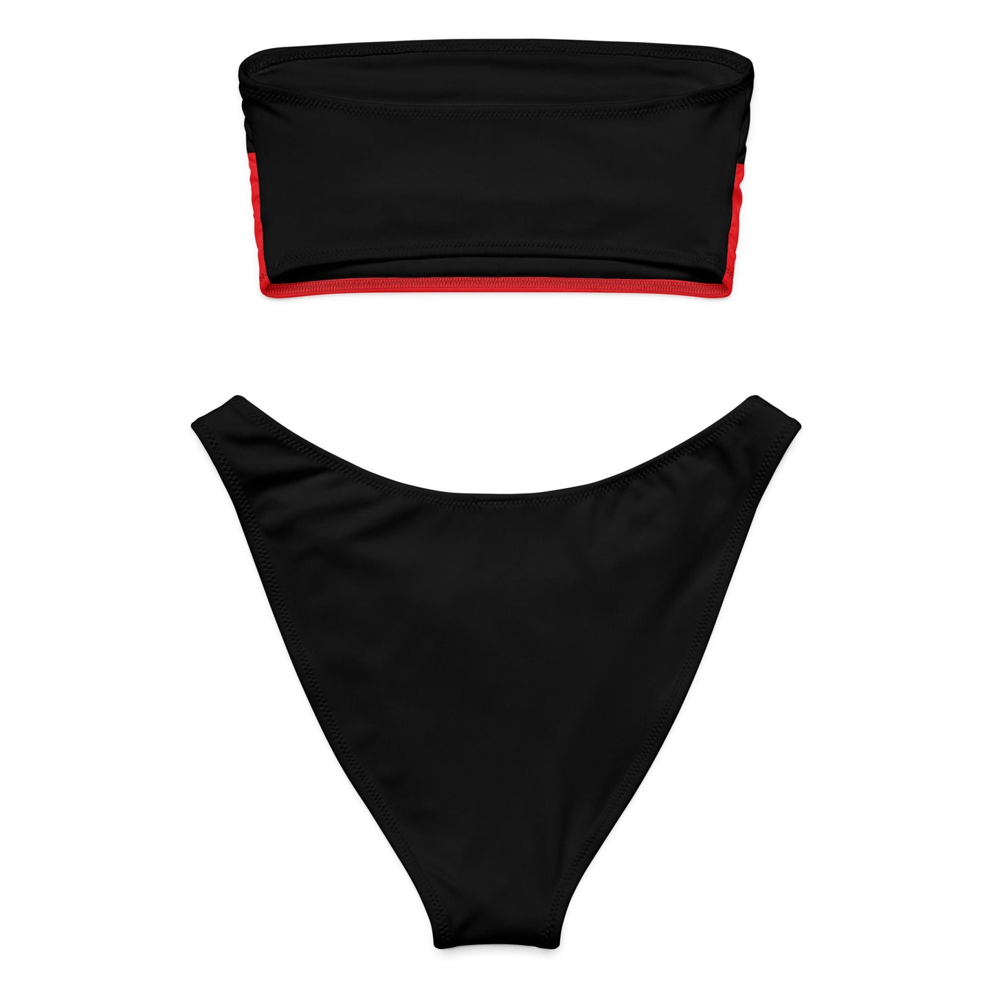 Aboriginal Flag Bandeau Bikini - Aboriginal Art by LaniBikini