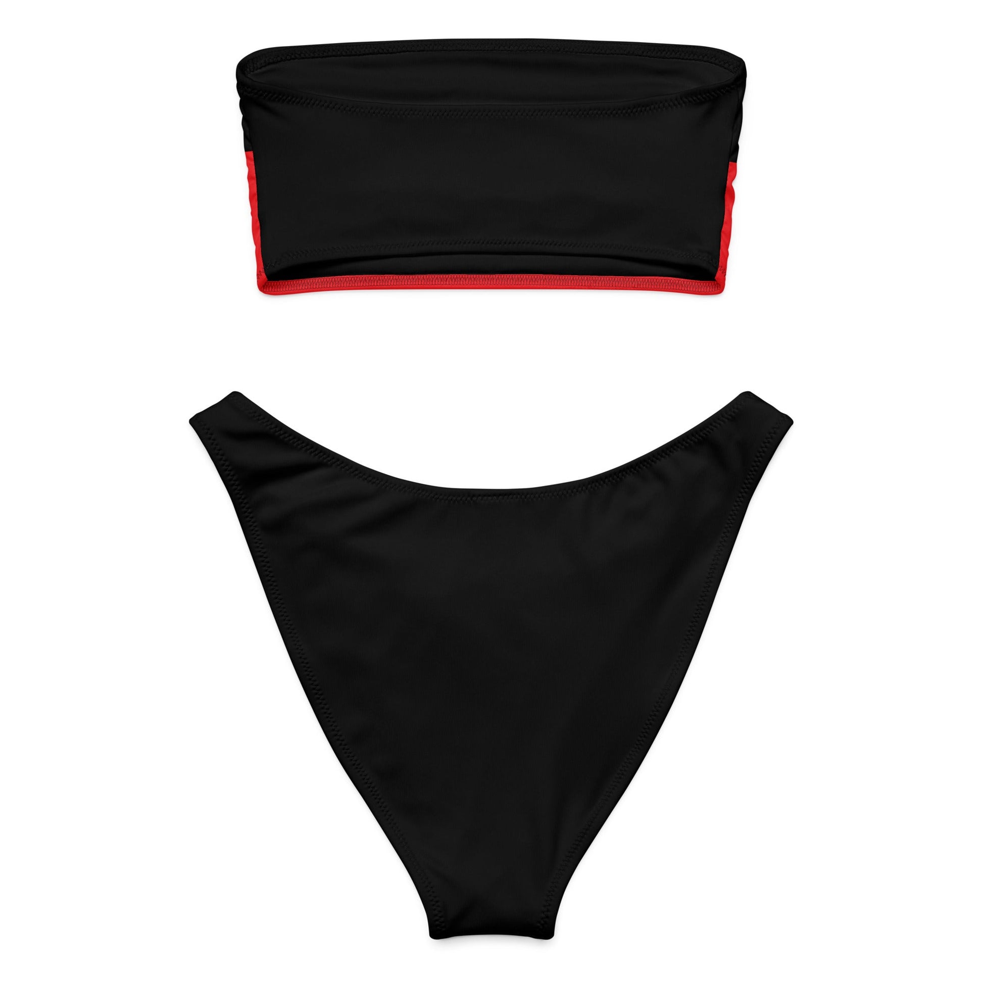 Aboriginal Flag Bandeau Bikini - Aboriginal Art by LaniBikini