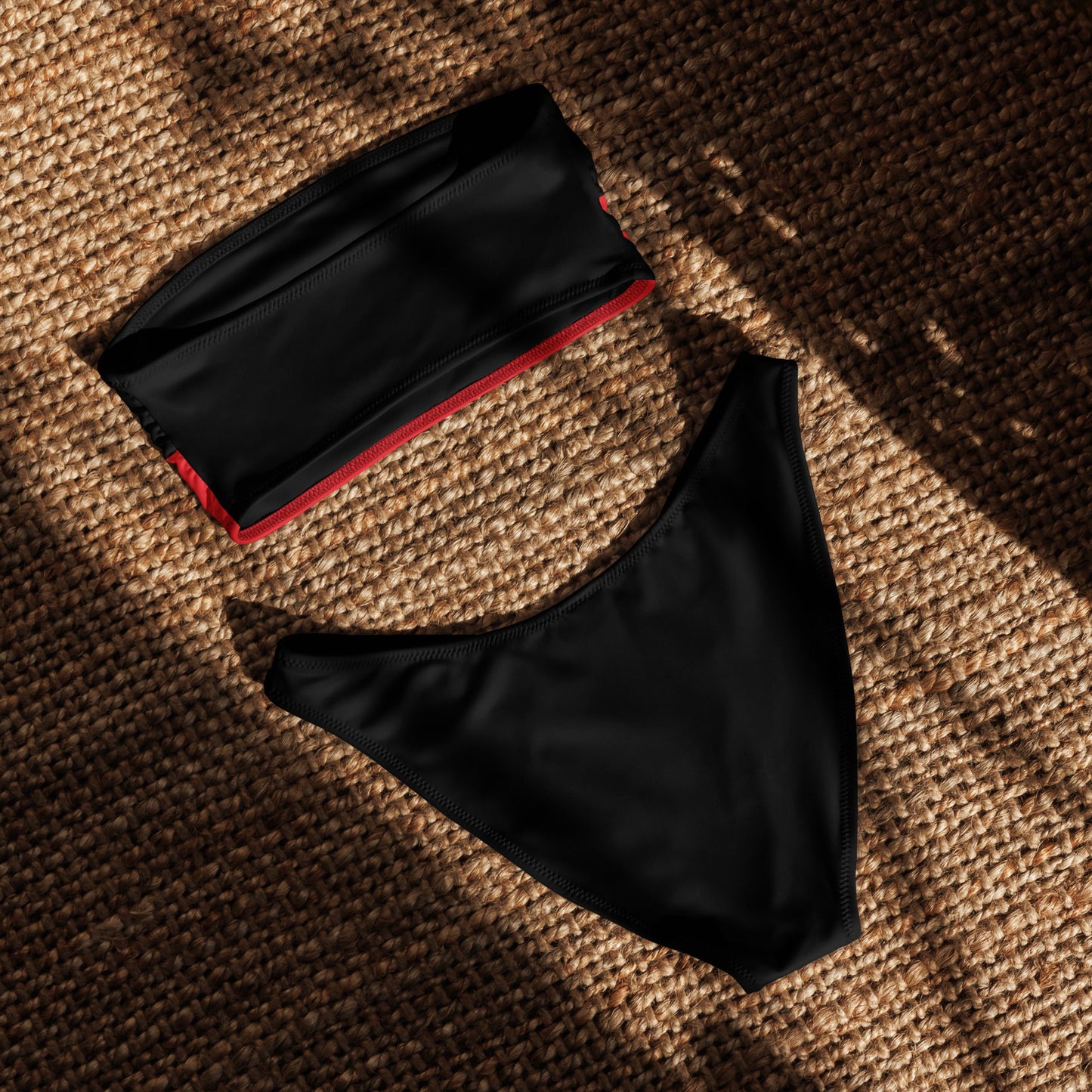 Aboriginal Flag Bandeau Bikini - Aboriginal Art by LaniBikini