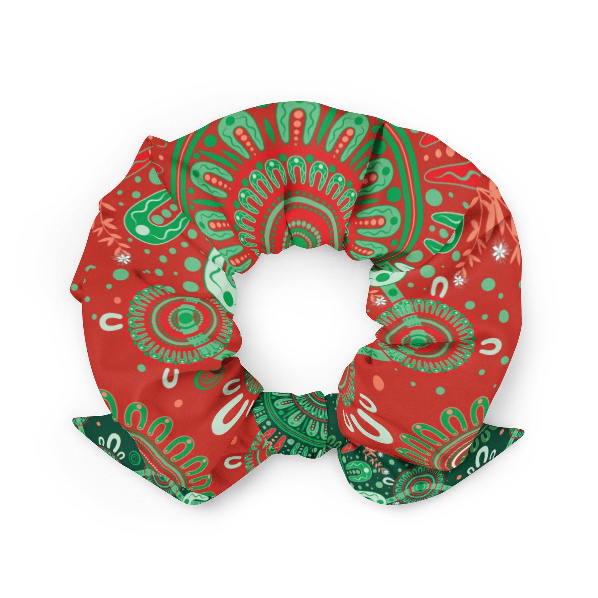 Christmas Scrunchie v2 - Aboriginal Art by Lani