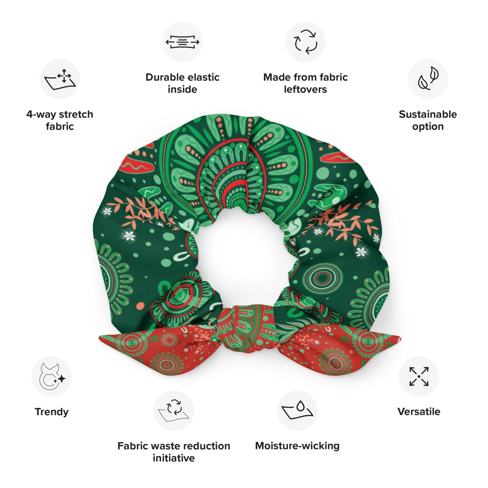 Christmas Scrunchie - Aboriginal Art by Lani