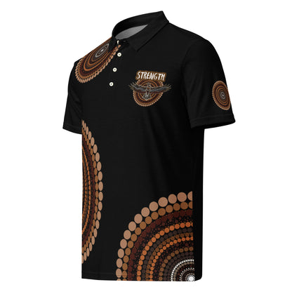 Aboriginal Clothing Eagle Strength Polo Shirt – Aboriginal Art