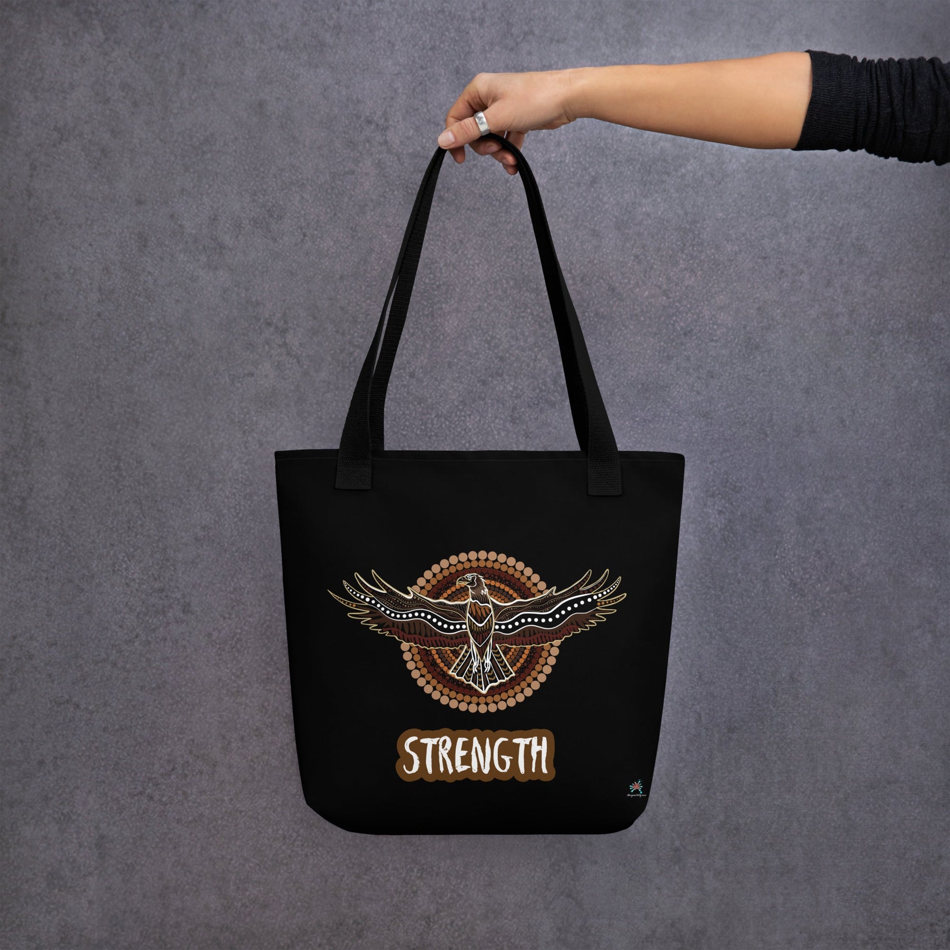 Eagle Strength Tote Bag - Aboriginal Art by LaniBags