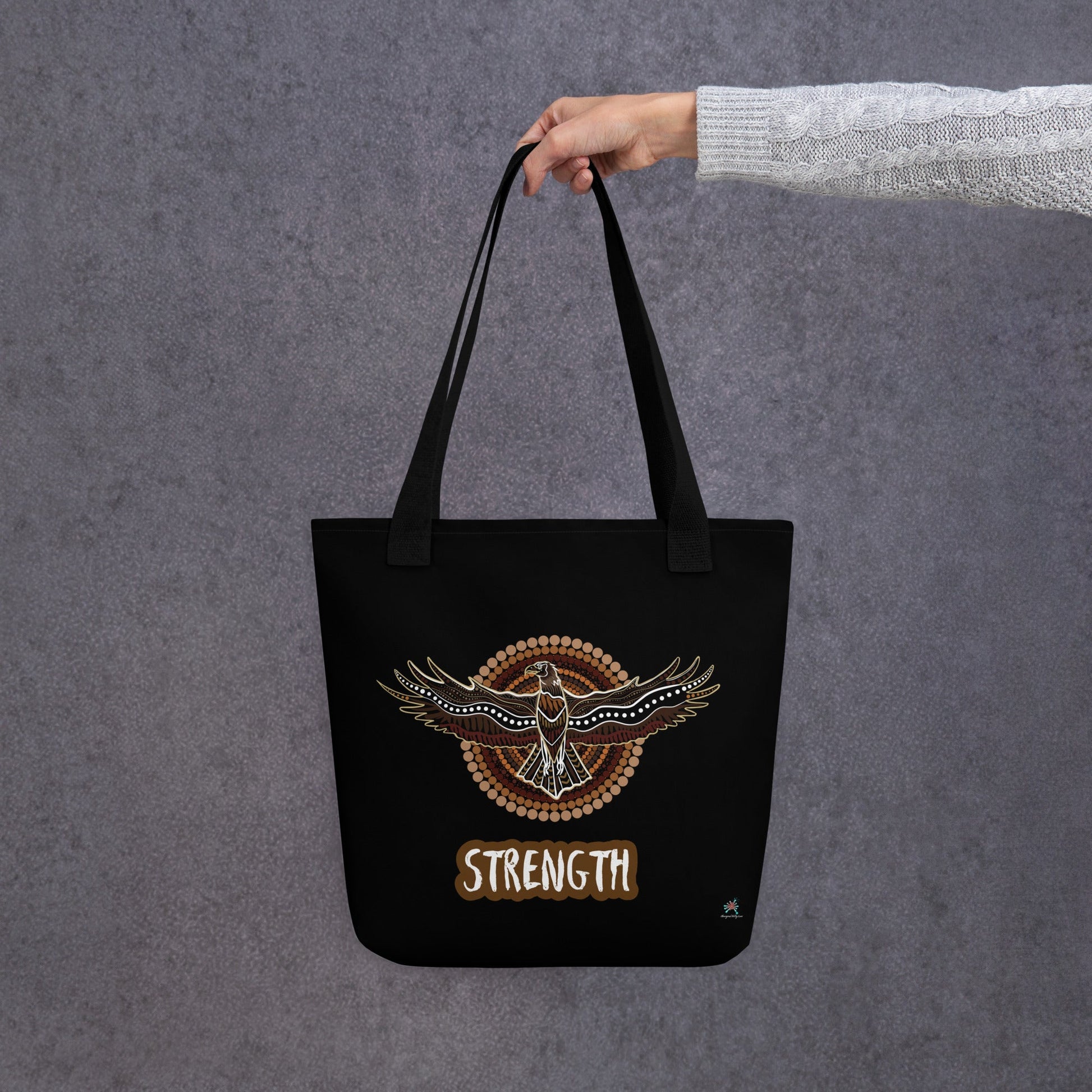 Eagle Strength Tote Bag - Aboriginal Art by LaniBags