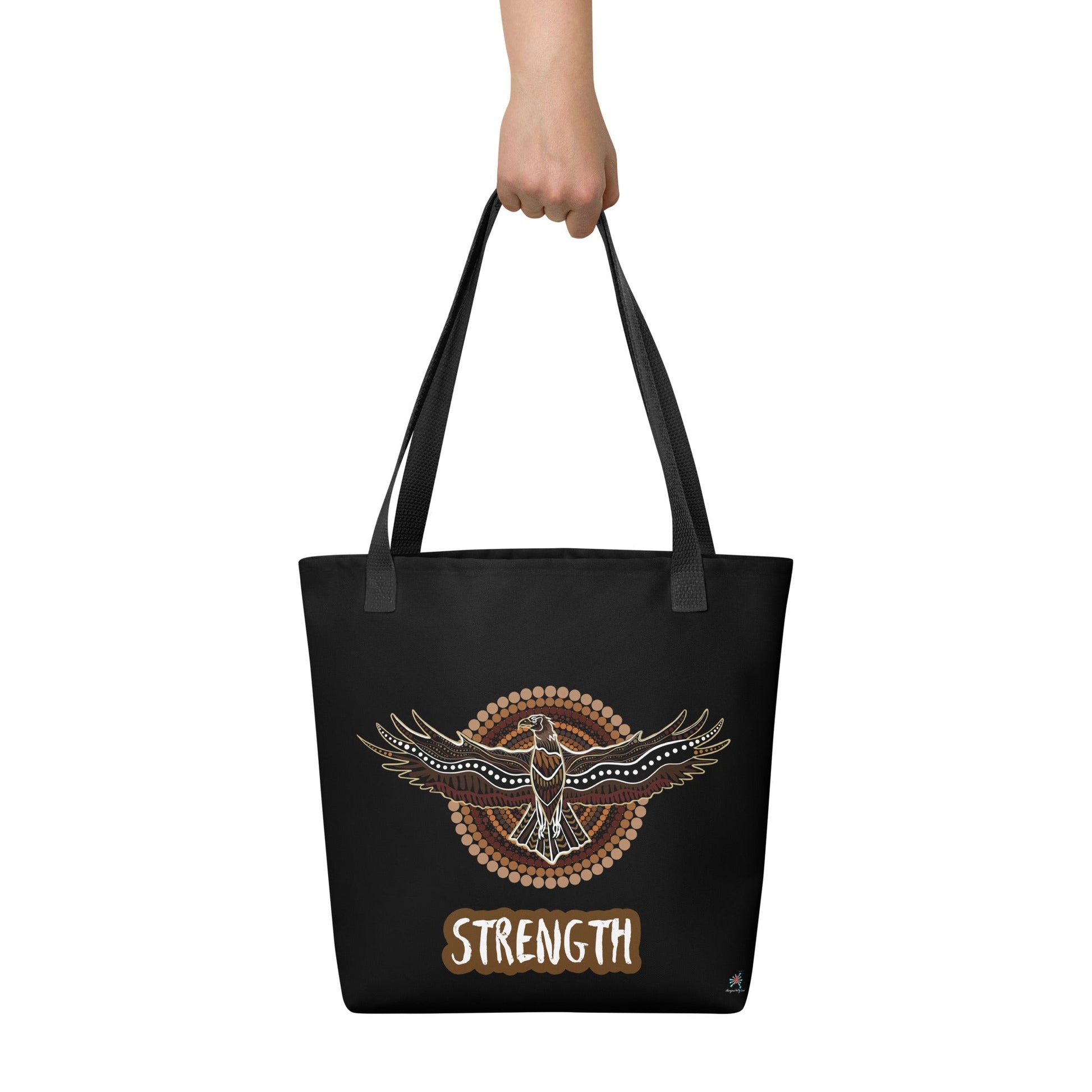 Eagle Strength Tote Bag - Aboriginal Art by LaniBags