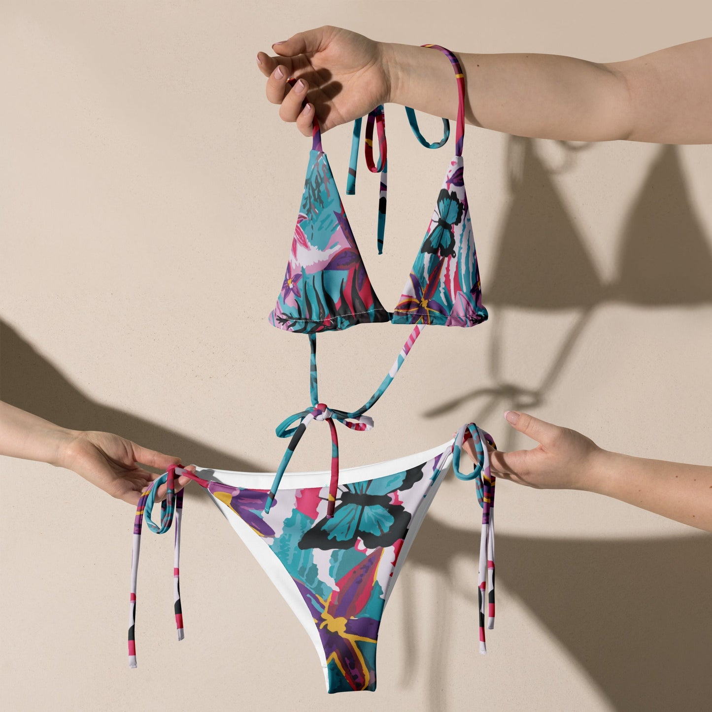 Flowers and Butterflies Collection Bikini Set - Aboriginal Art by LaniBikini