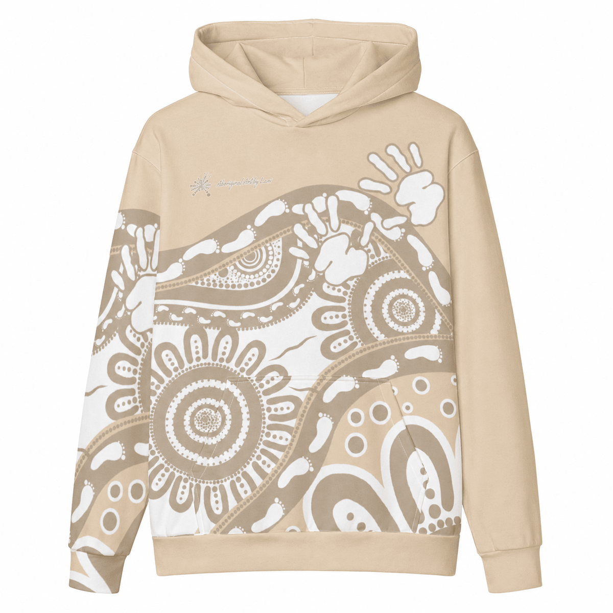 Gathering and Pathways NAIDOC 2024 Oversized Cotton Hoodie - Aboriginal Art by Lani