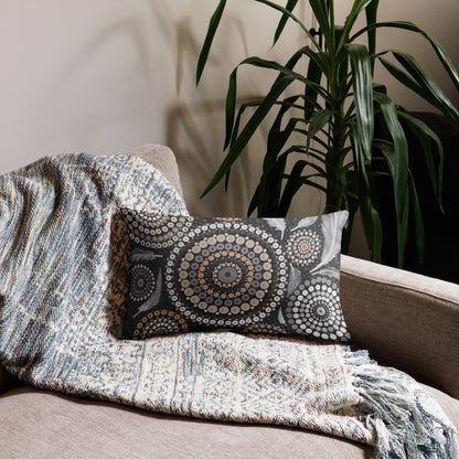 Gawuraa Collection Premium Pillow - Aboriginal Art by LaniPillows