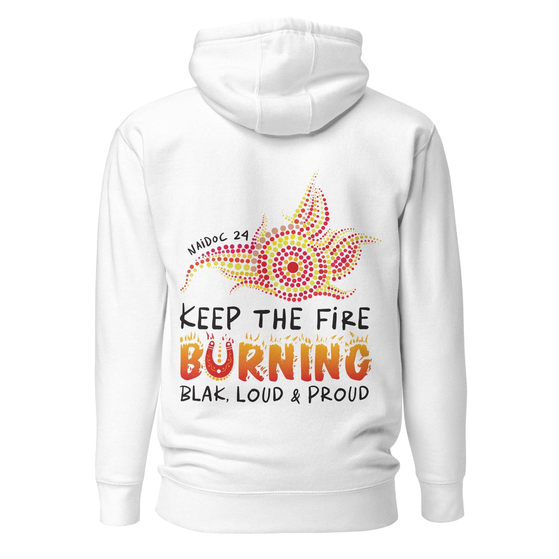 NAIDOC 2024 Range 2 Hoodie - Light Colours - Aboriginal Art by Lani