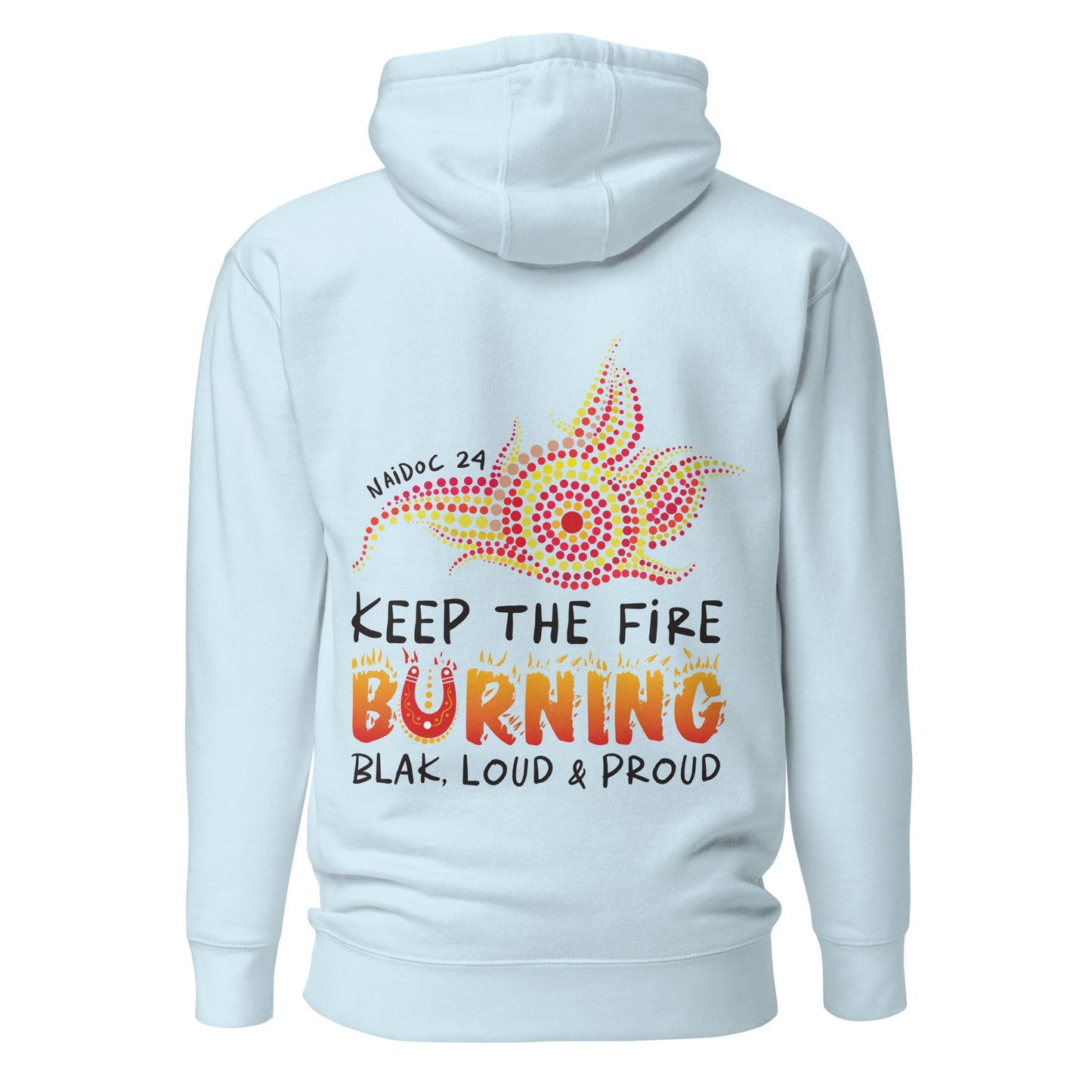 NAIDOC 2024 Range 2 Hoodie - Light Colours - Aboriginal Art by Lani