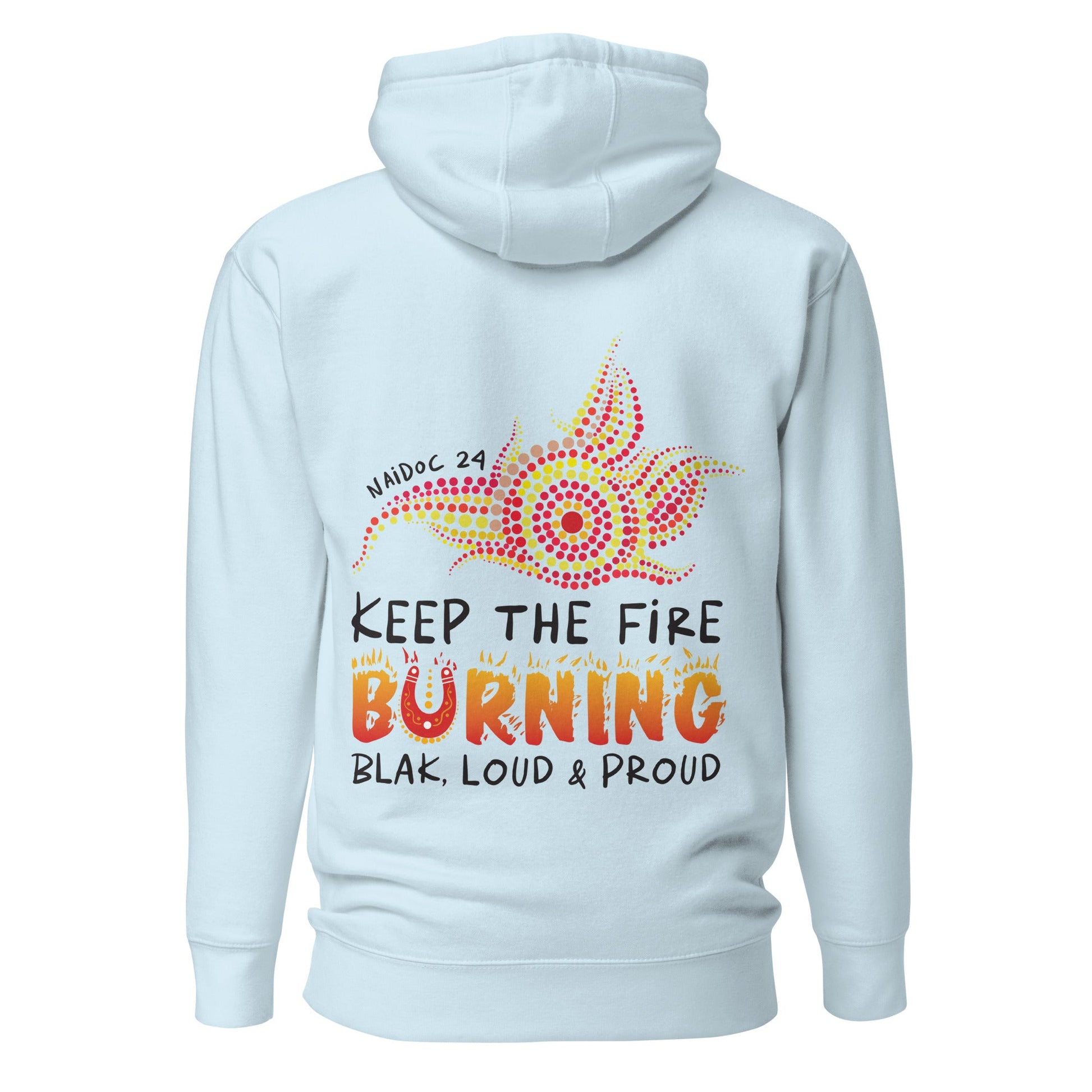 NAIDOC 2024 Range 2 Hoodie - Light Colours - Aboriginal Art by Lani