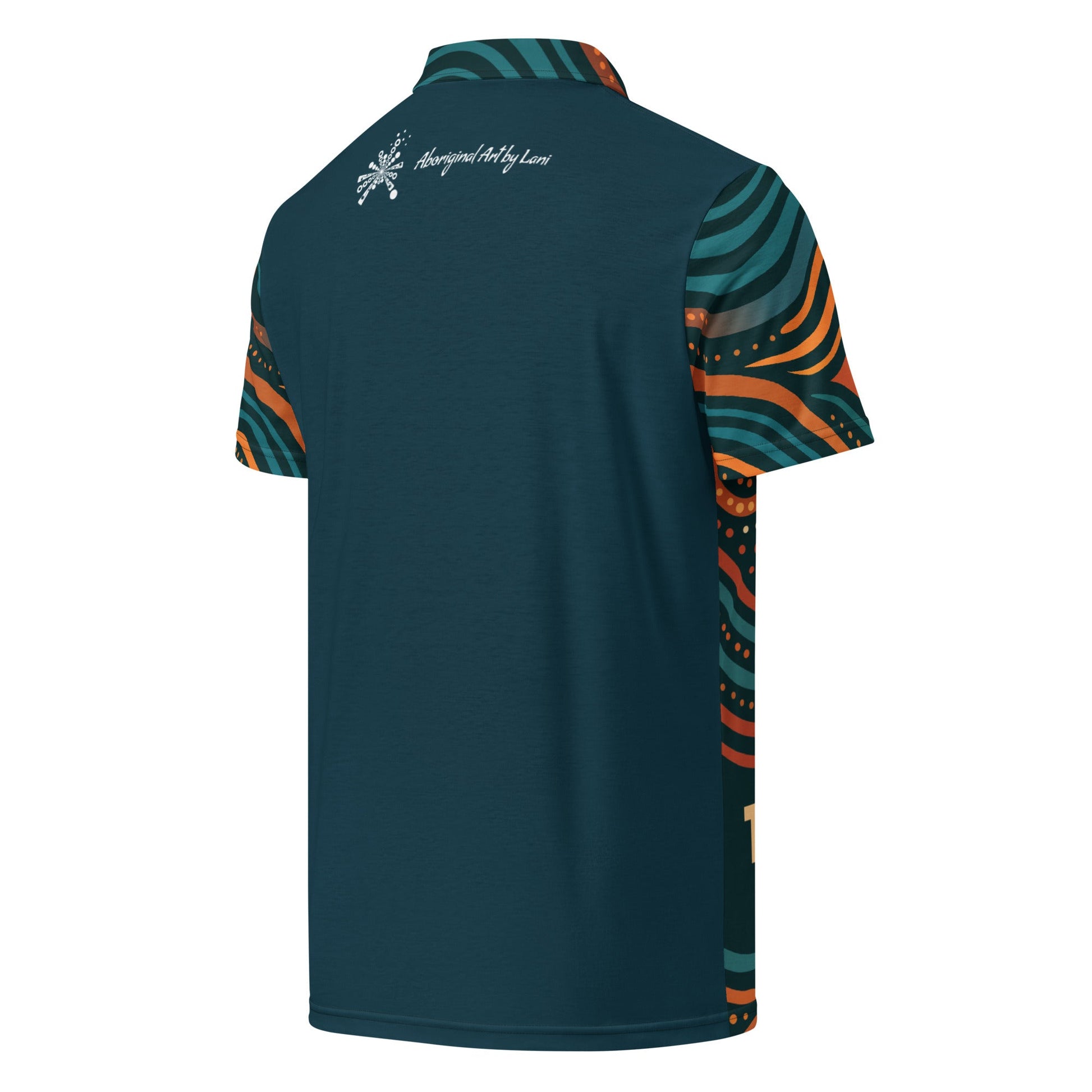 NAIDOC 25 Echoes of the Past, Vision for the Future Polo Shirt - Aboriginal Art by LaniPolo Shirt