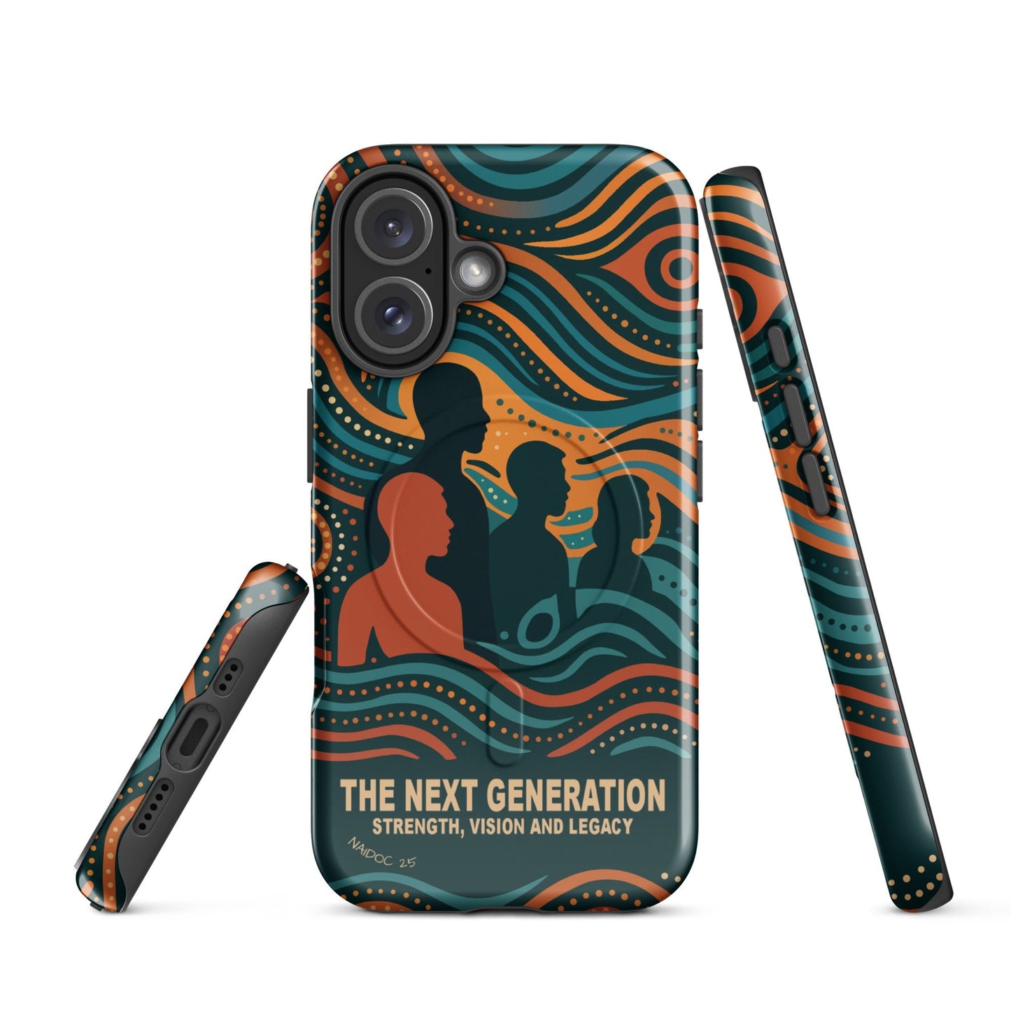 NAIDOC 25 "The Next Generation" MagSafe® Tough Case for iPhone® - Aboriginal Art by Lani