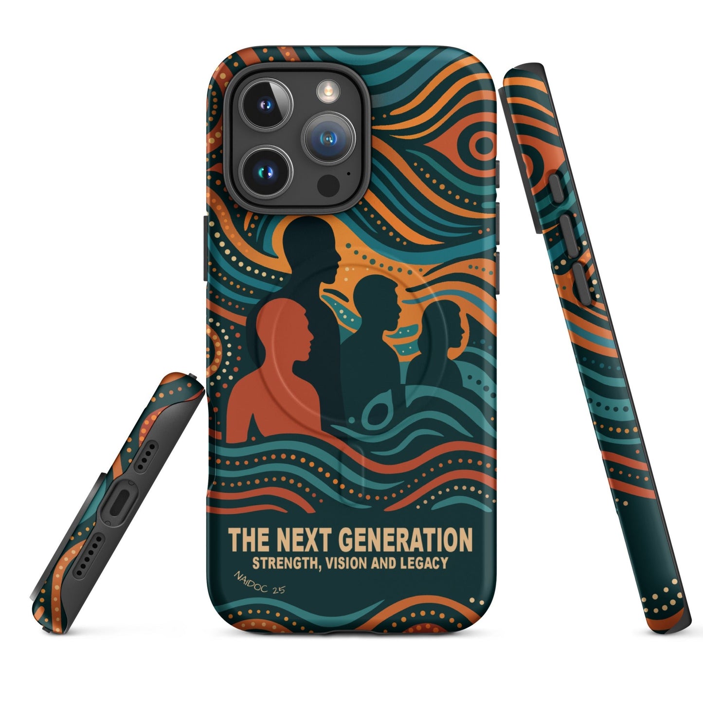 NAIDOC 25 "The Next Generation" MagSafe® Tough Case for iPhone® - Aboriginal Art by Lani