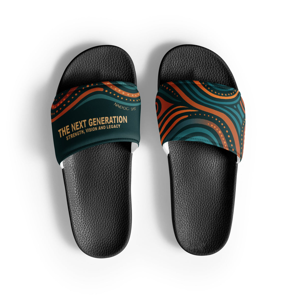 NAIDOC 25 "The Next Generation" Men’s Slides - Aboriginal Art by Lani