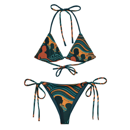 NAIDOC 25 " The Next Generation" String Bikini Set - Aboriginal Art by Lani
