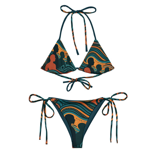 NAIDOC 25 " The Next Generation" String Bikini Set - Aboriginal Art by Lani