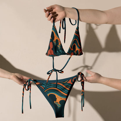 NAIDOC 25 " The Next Generation" String Bikini Set - Aboriginal Art by Lani