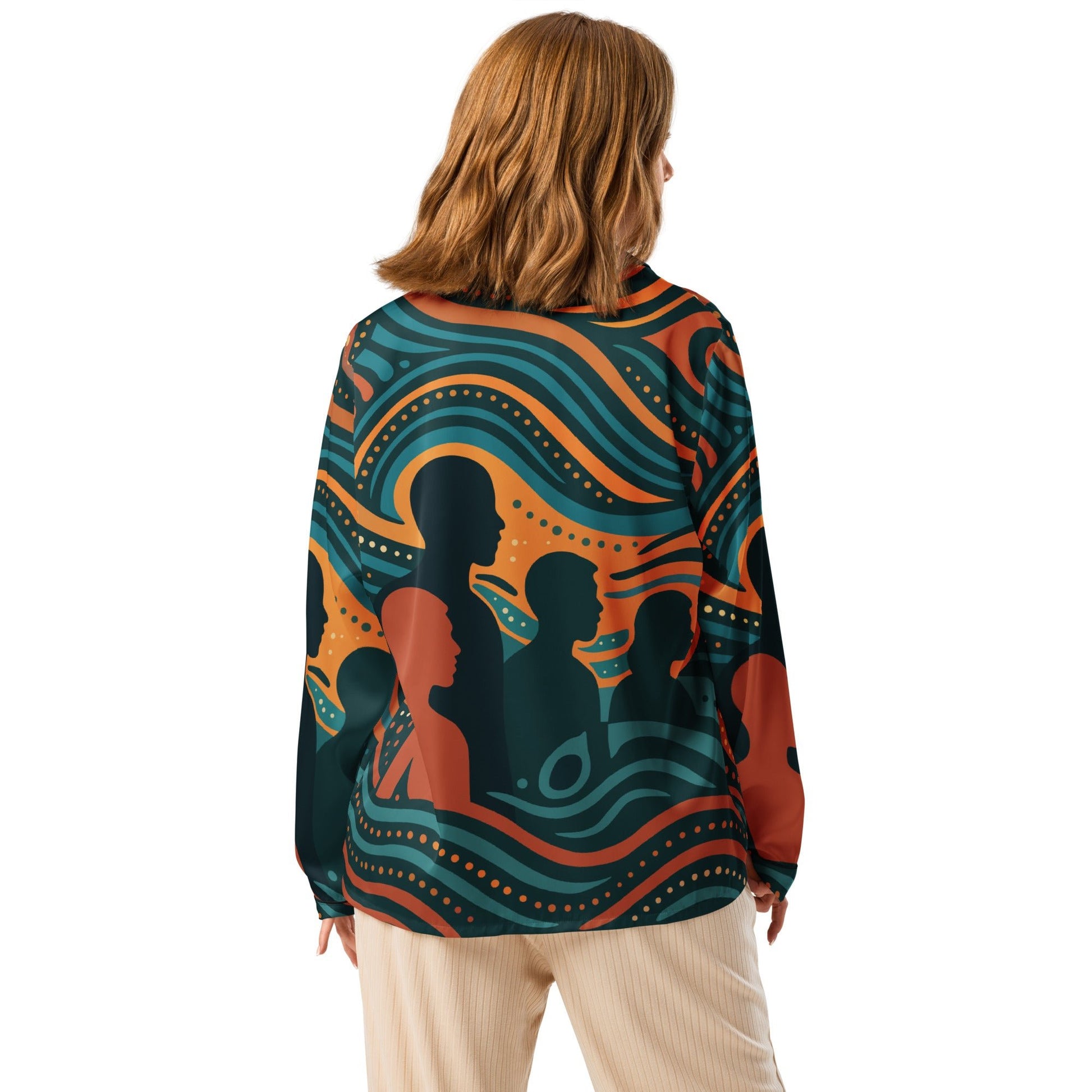 NAIDOC 25 "The Next Generation" Women’s Long Sleeve Pyjama Top - Aboriginal Art by Lani