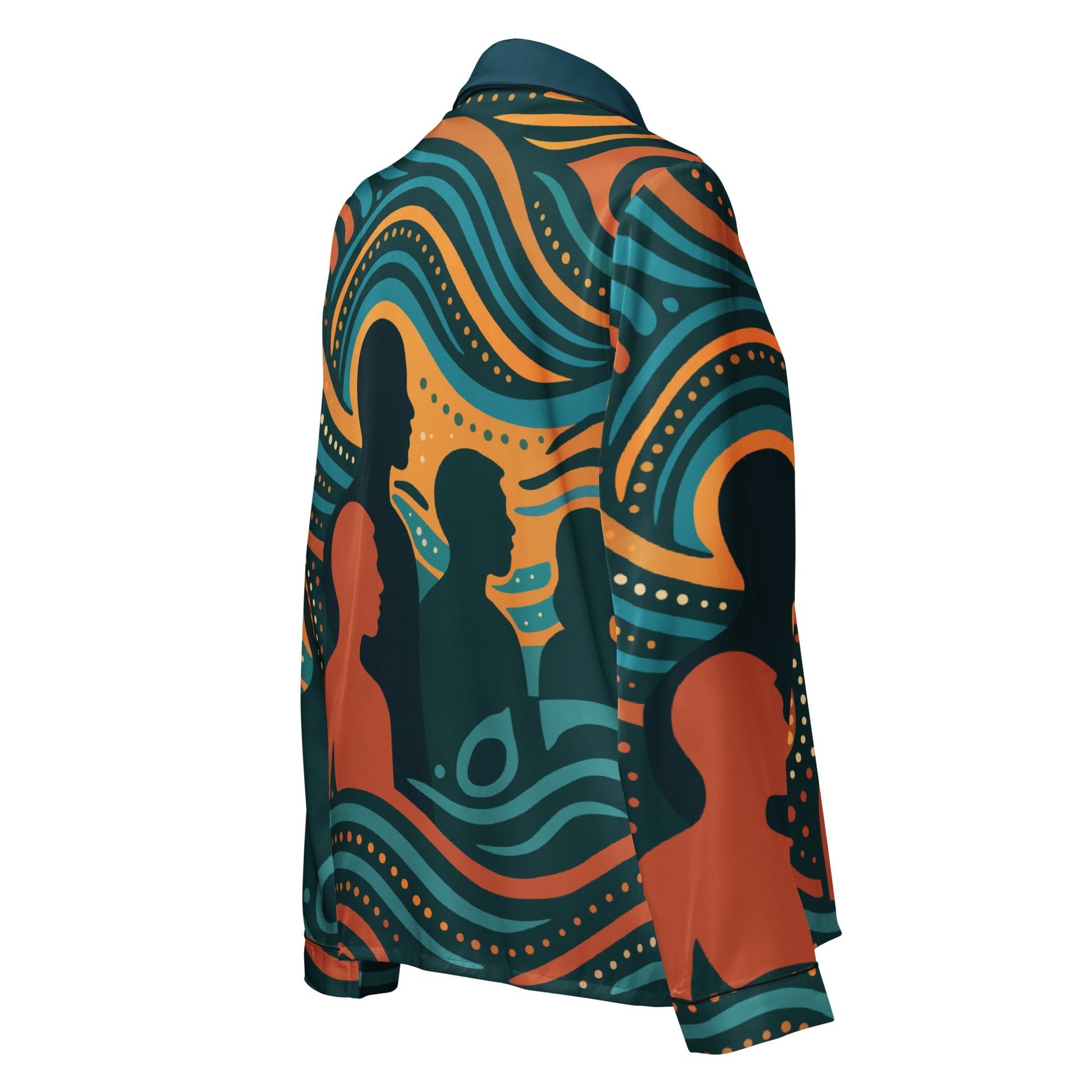 NAIDOC 25 "The Next Generation" Women’s Long Sleeve Pyjama Top - Aboriginal Art by Lani