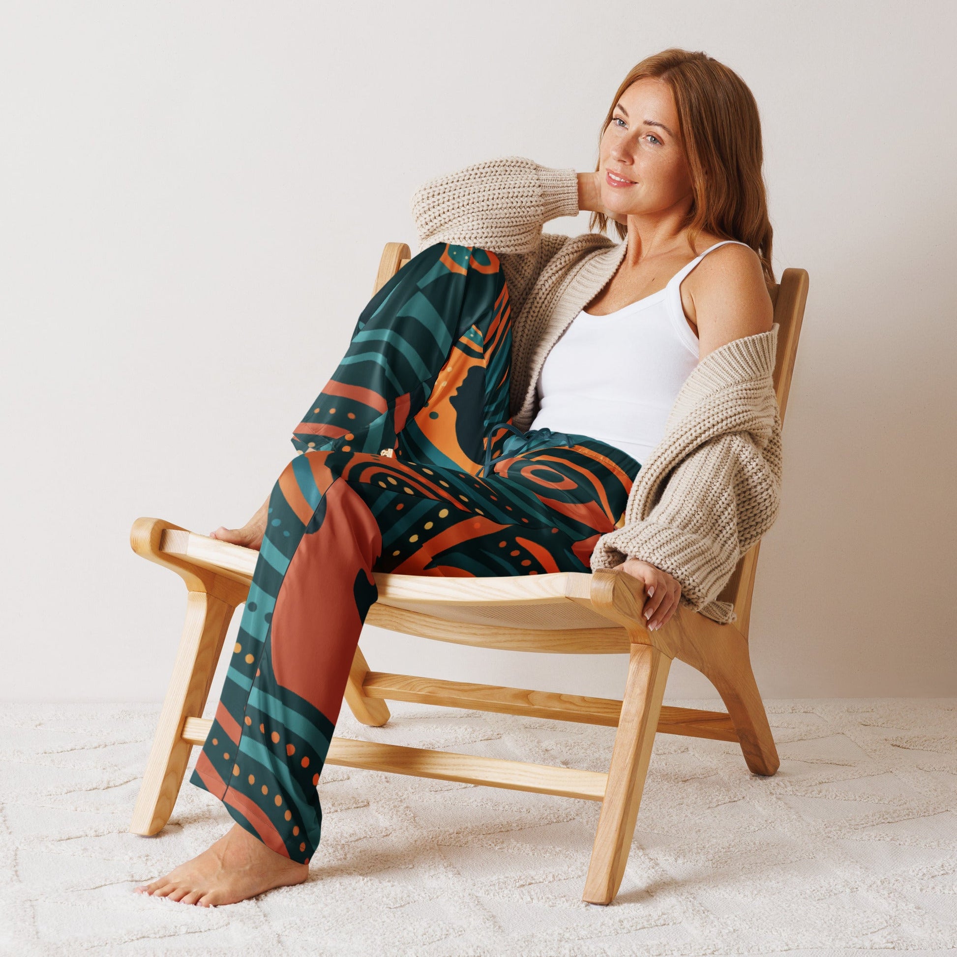NAIDOC 25 "The Next Generation" Women’s Pyjama Pants - Aboriginal Art by Lani
