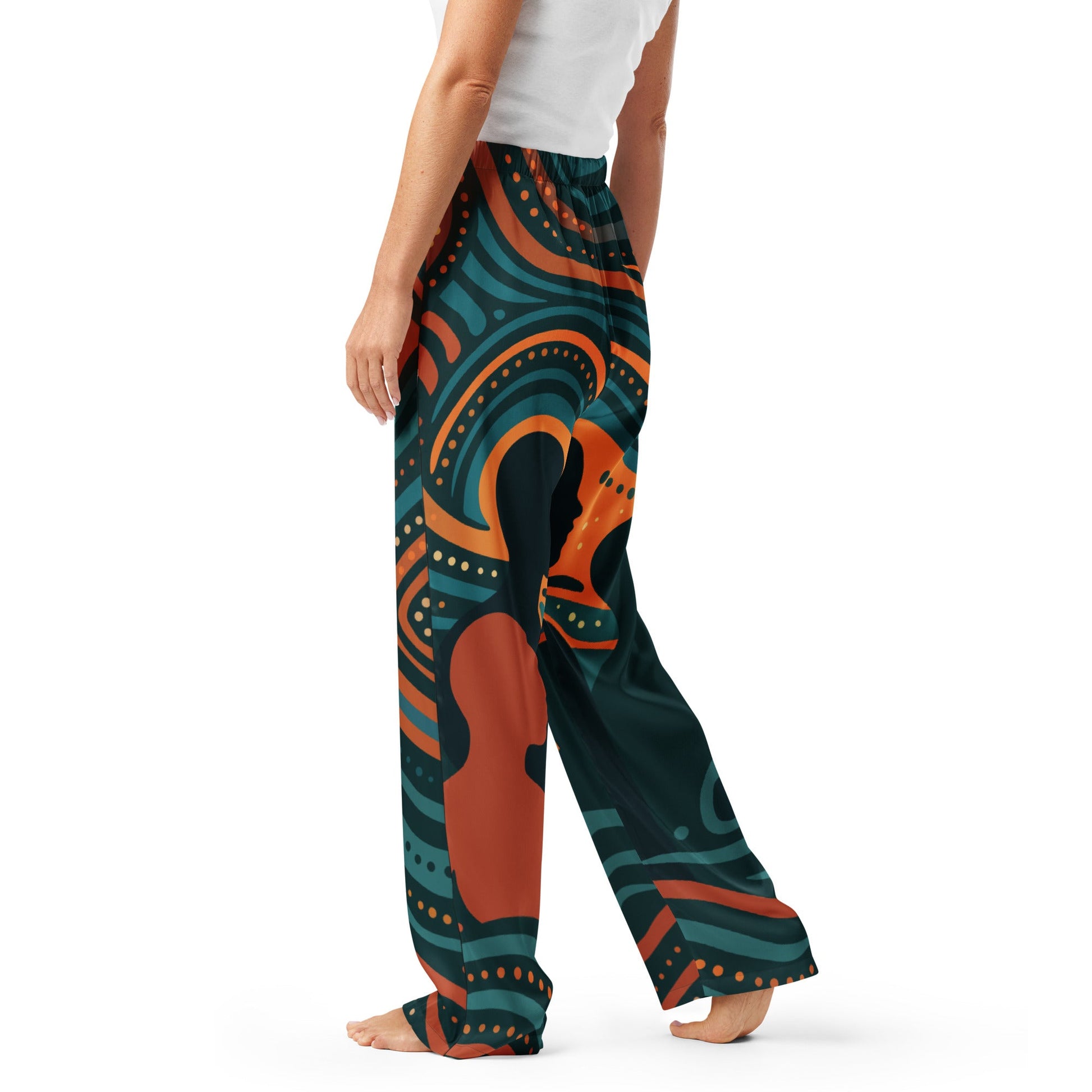 NAIDOC 25 "The Next Generation" Women’s Pyjama Pants - Aboriginal Art by Lani