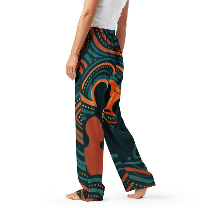 NAIDOC 25 "The Next Generation" Women’s Pyjama Pants - Aboriginal Art by Lani