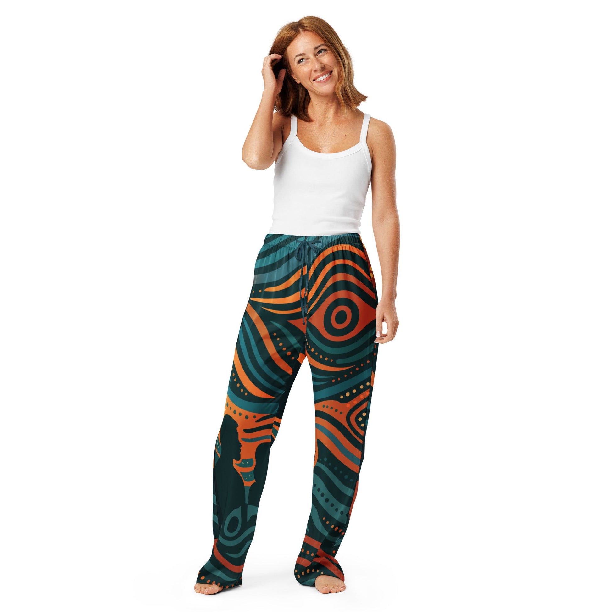 NAIDOC 25 "The Next Generation" Women’s Pyjama Pants - Aboriginal Art by Lani