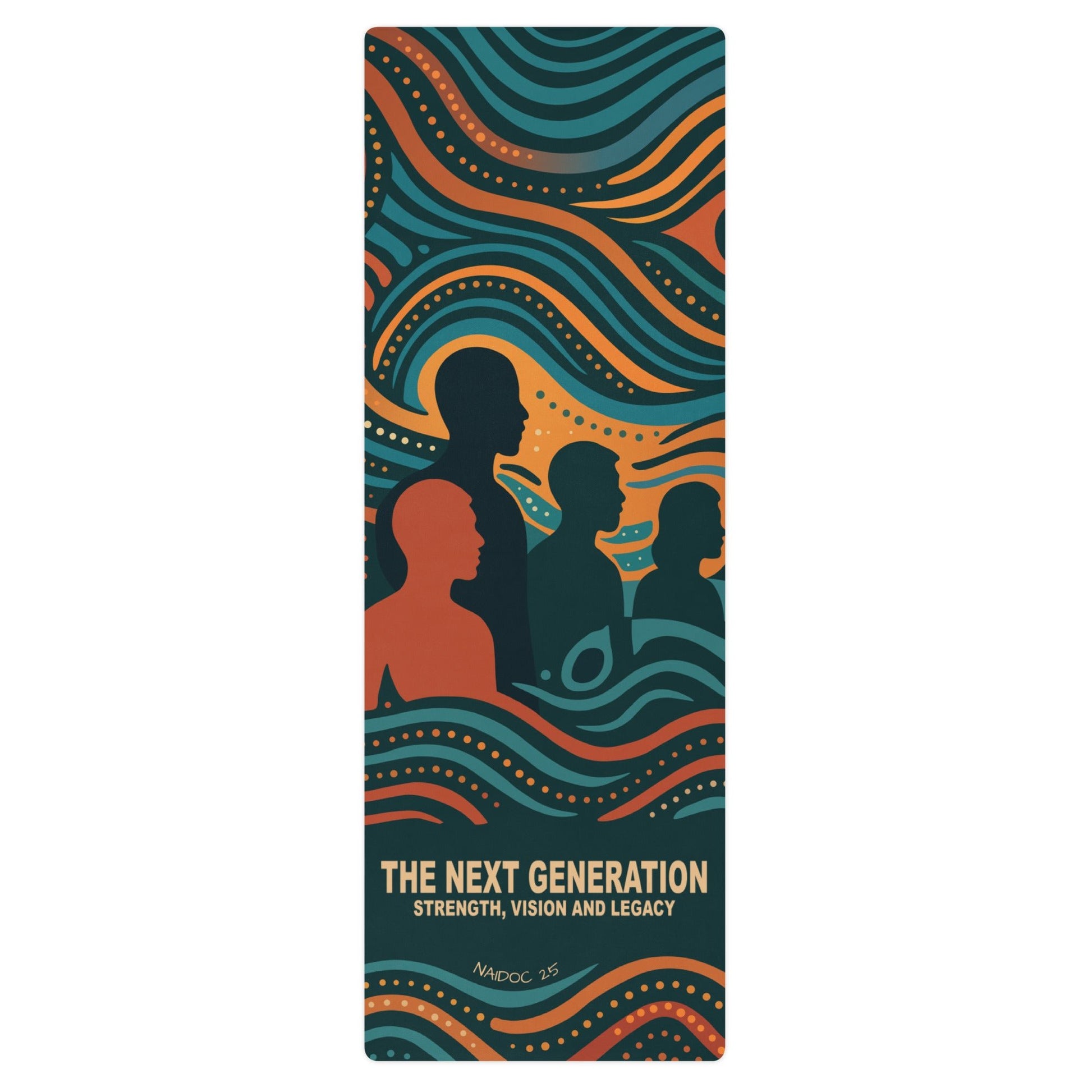 NAIDOC 25 "The Next Generation" Yoga Mat - Aboriginal Art by Lani