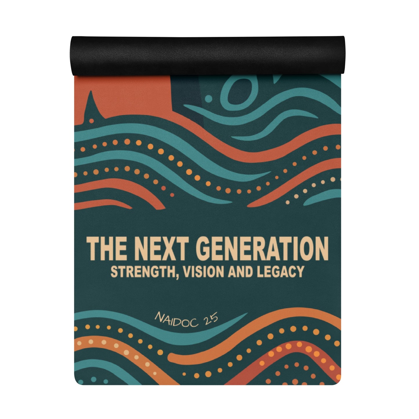 NAIDOC 25 "The Next Generation" Yoga Mat - Aboriginal Art by Lani