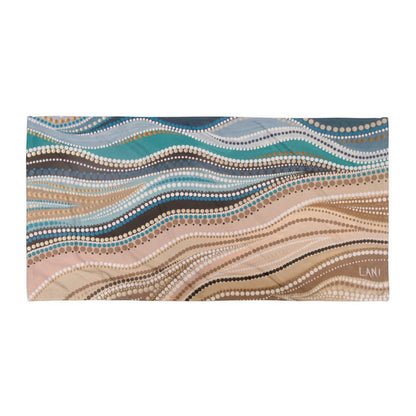 Three Rivers Collection Beach Towel - Aboriginal Art by Lani
