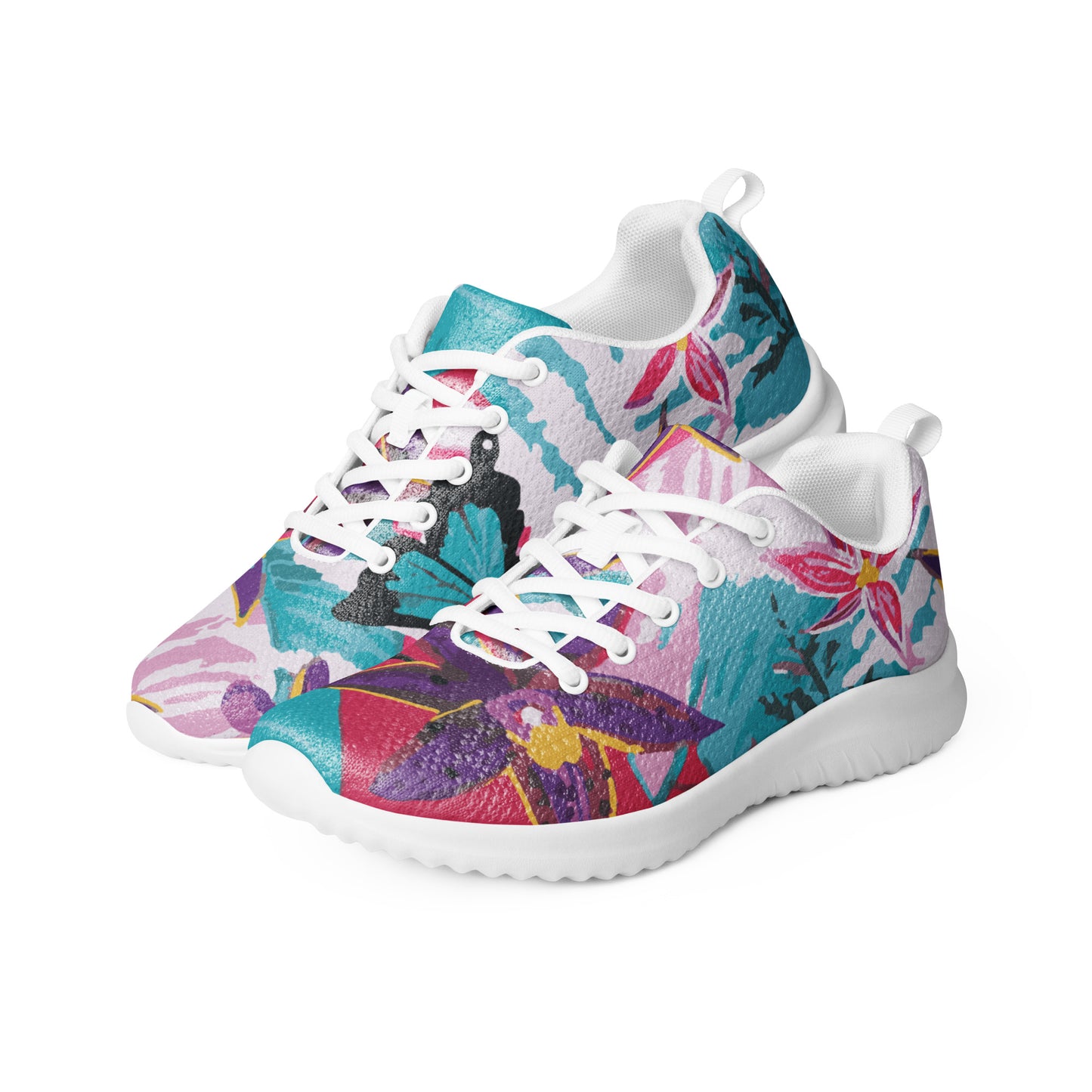 Flowers and Butterflies Collection Women’s Athletic Shoes