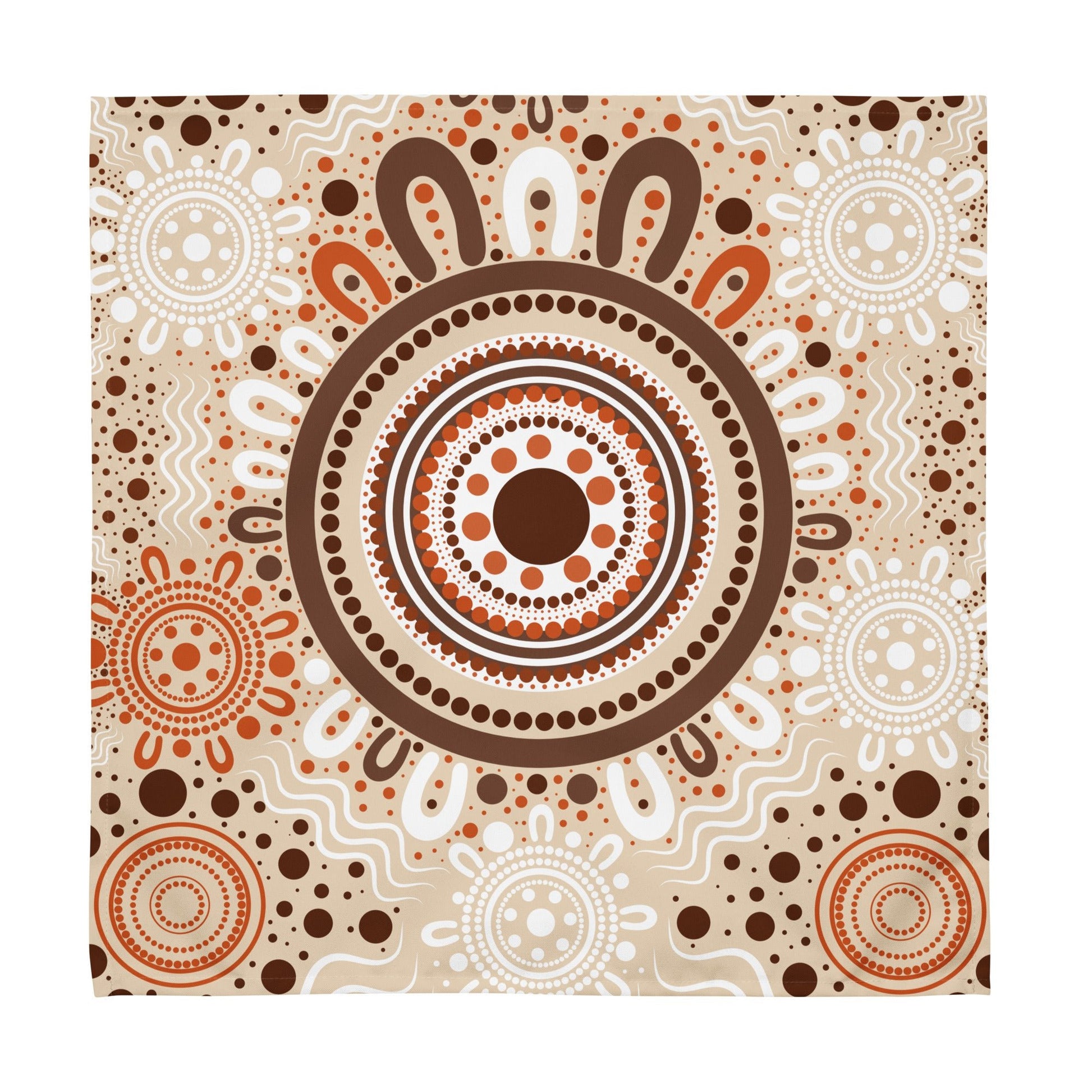 "Woven Together" Cloth Napkin Set (4 Included) - Aboriginal Art by Lani