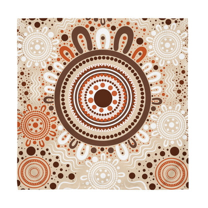 "Woven Together" Cloth Napkin Set (4 Included) - Aboriginal Art by Lani