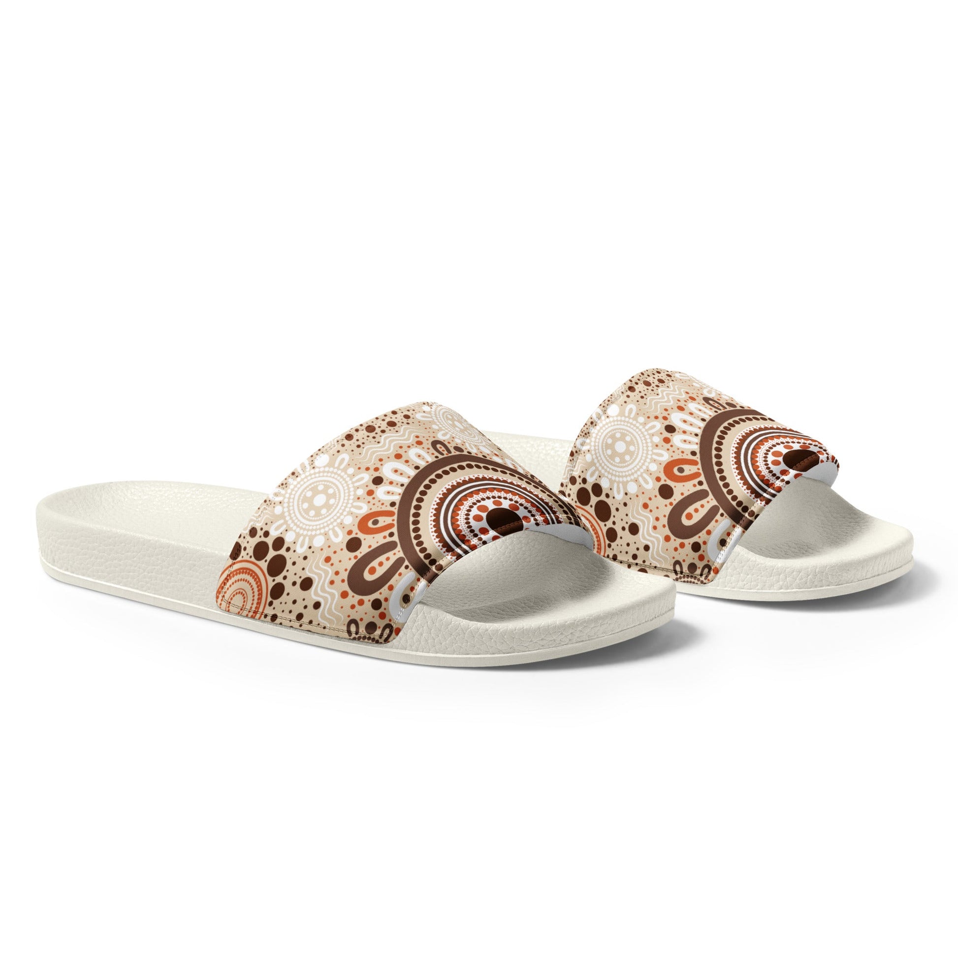 "Woven Together" Men’s Slides - Aboriginal Art by Lani