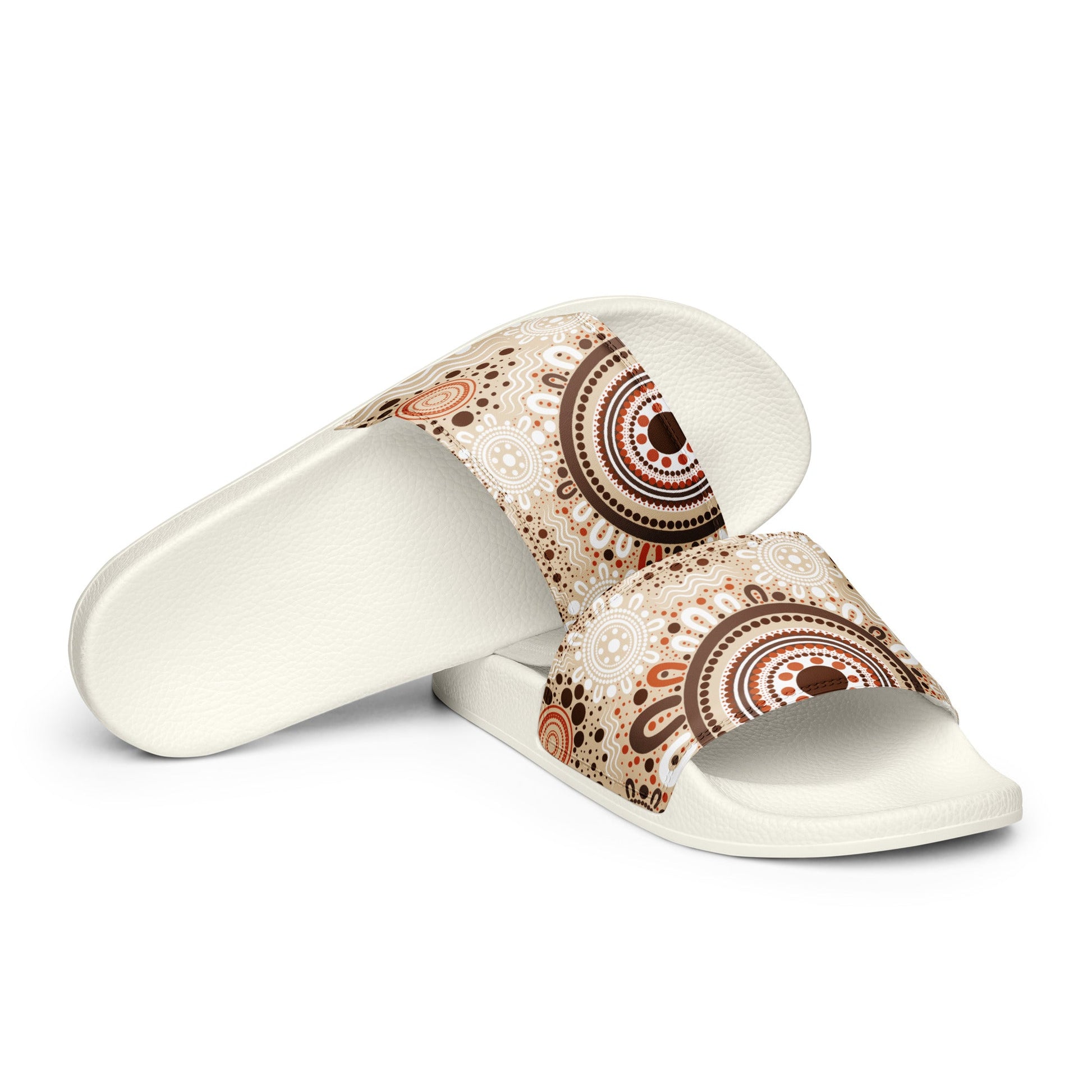 "Woven Together" Men’s Slides - Aboriginal Art by Lani