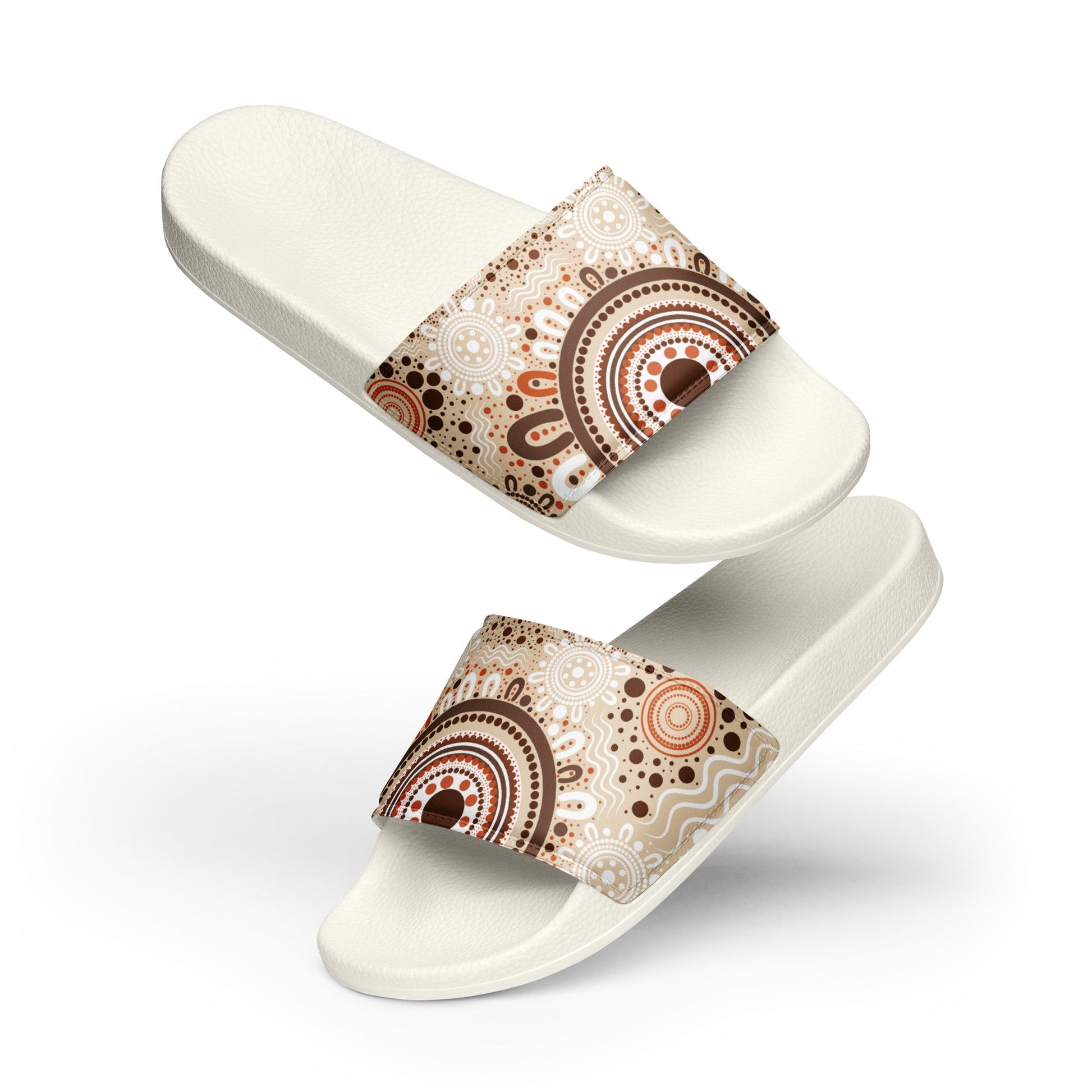 "Woven Together" Men’s Slides - Aboriginal Art by Lani
