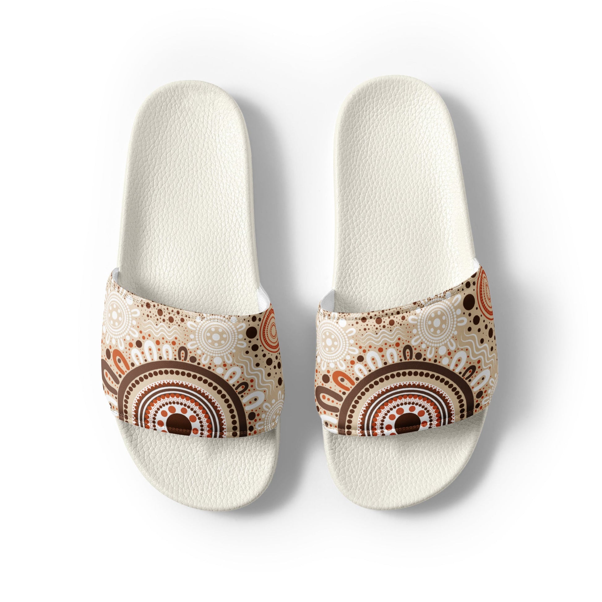 "Woven Together" Men’s Slides - Aboriginal Art by Lani